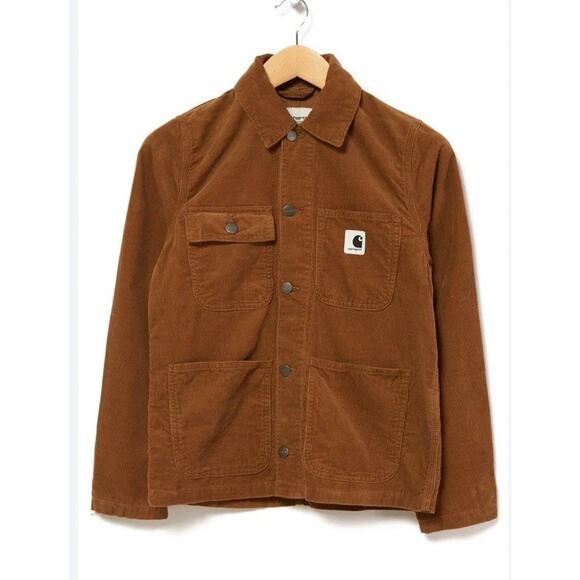 Carhartt Jackets & Blazers - Carhartt WIP Womens Michigan Hamilton Chore Jacket Medium Brown Corduroy
